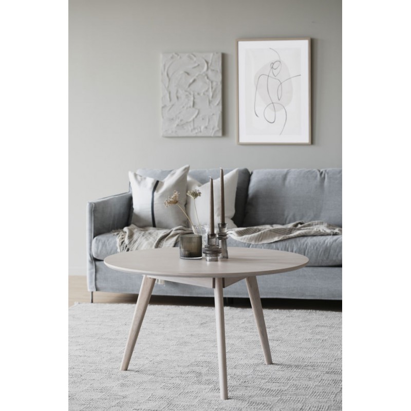 RO Yumi Coffee Table 90x90 Whitewash